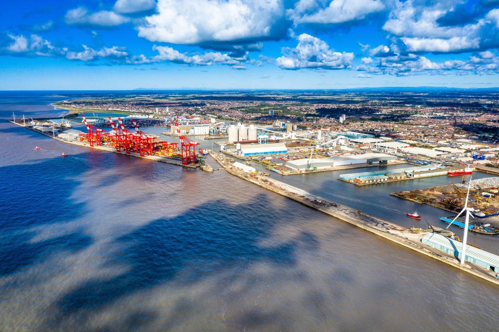 Peel Ports Group’s Port of Liverpool in Seaforth on the River Mersey. Photo from Peel Ports