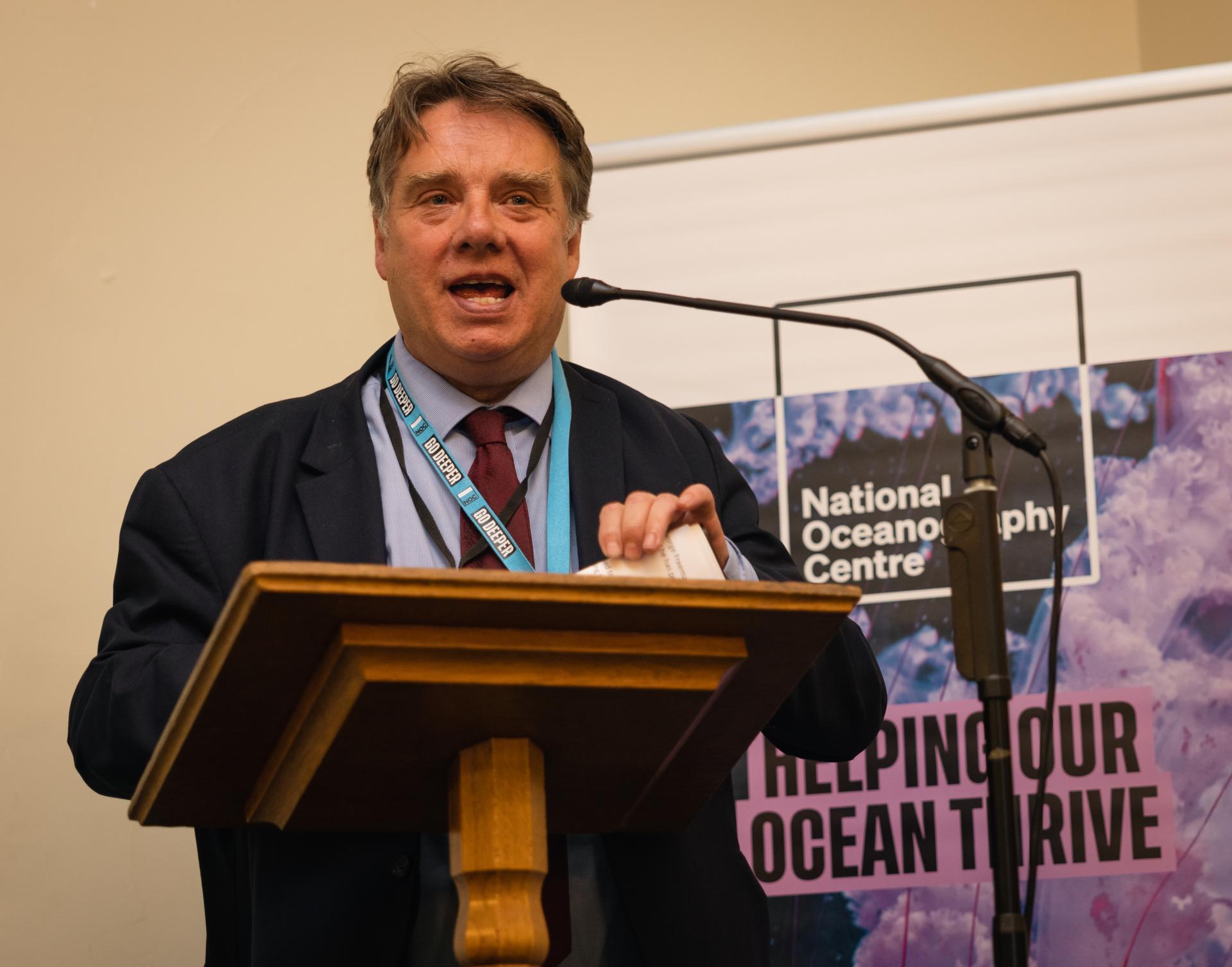 CEO Professor Ed Hill CBE closed the evening with an invitation to shine the spotlight on the Ocean