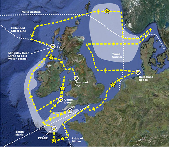 Cruise map and route