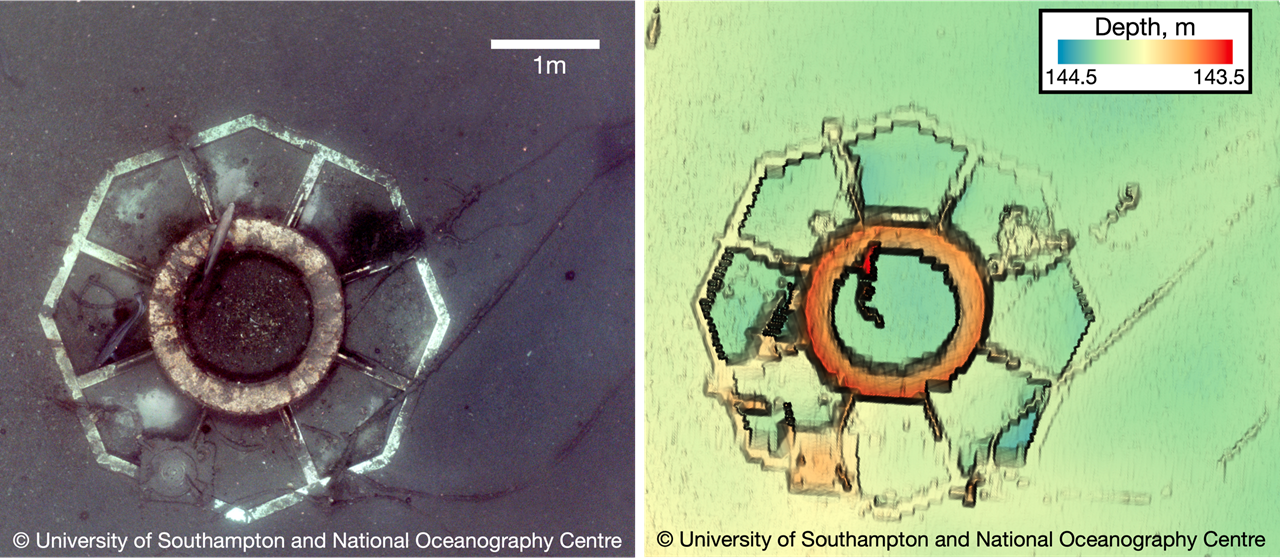 Seafloor infrastructure and local marine life