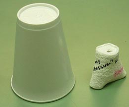 The pressure effect on a polystyrene cup (see 19 June blog)