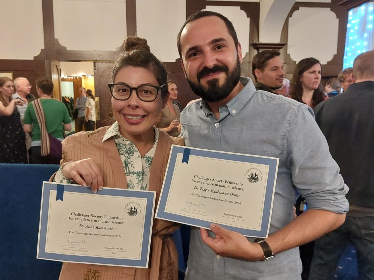 Dr Anna Katavouta and Dr Tiago Segabinazzi Dotto.