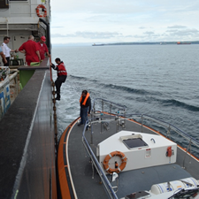 Departing Falmouth 09:00hrs sailing across a flat calm sea
