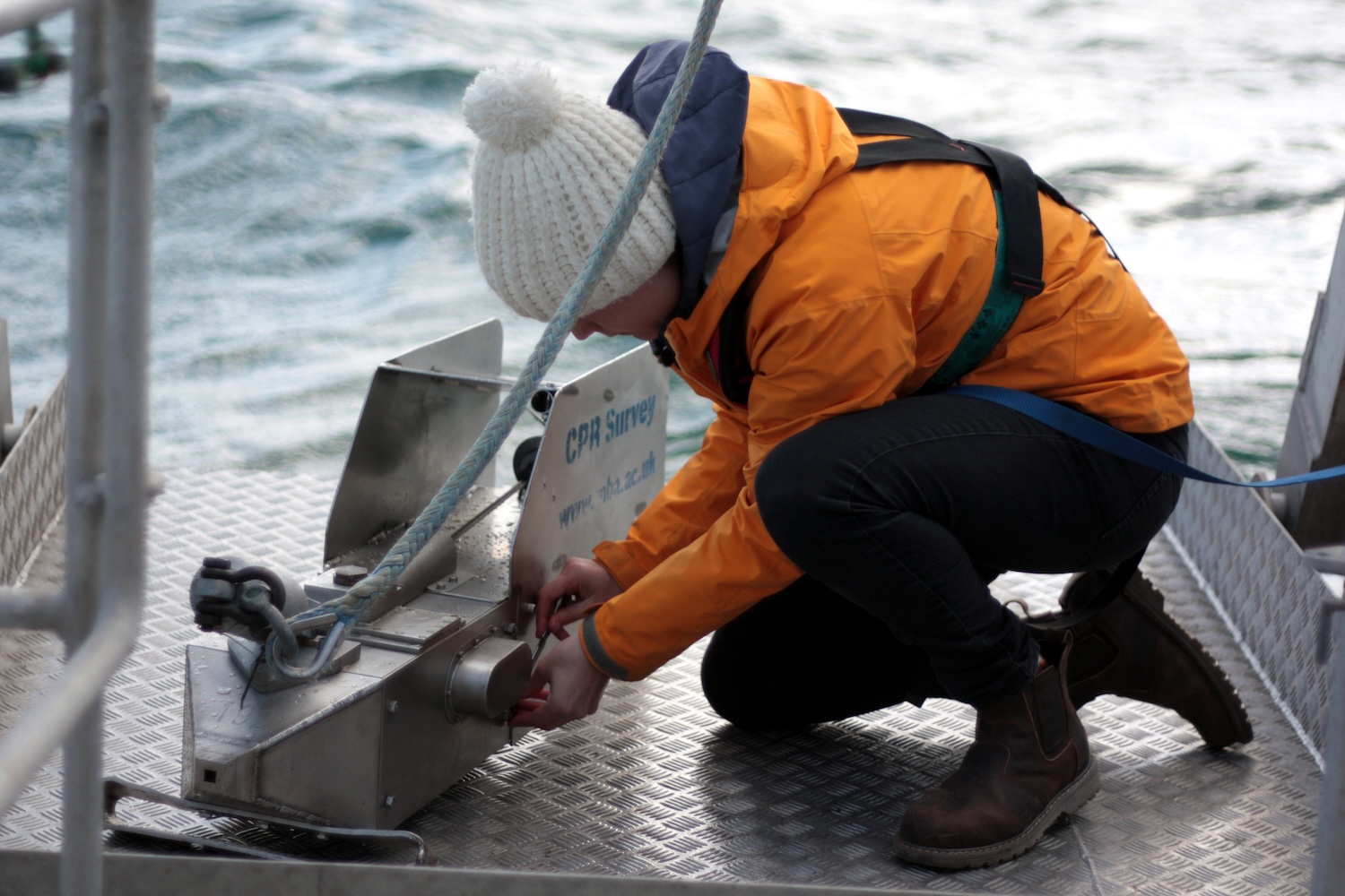 Dr Clare Ostle from the Marine Biological Association