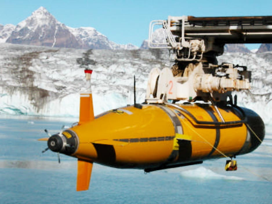 Autosub 2 at the Kangerdlussuaq fjord and shelf East Greenland.