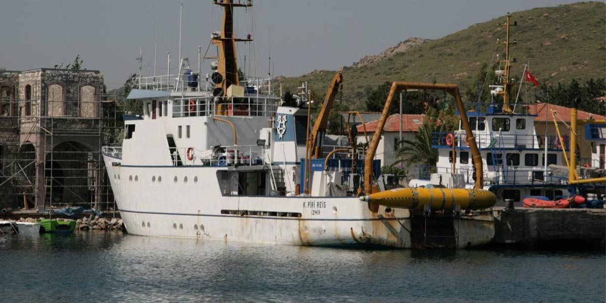 <em>Piri Reis</em>, the support vessel for the mission.
