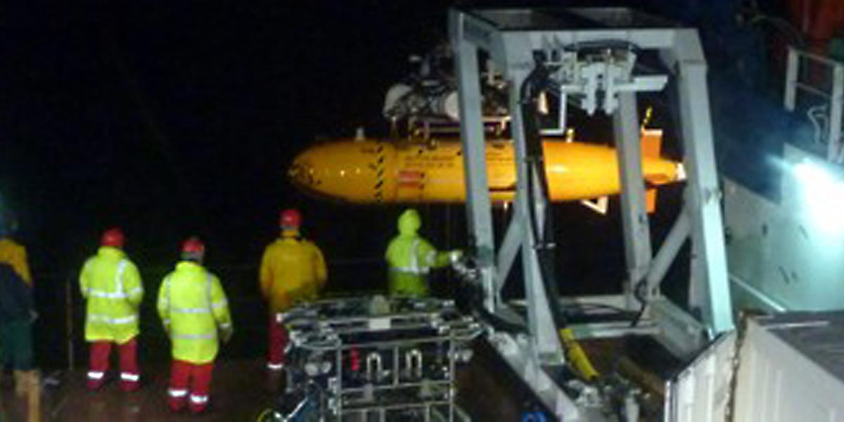 A night-time launch.