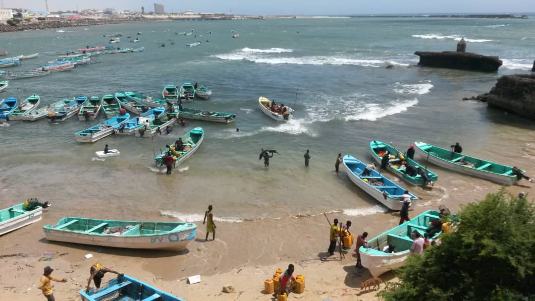 Fish landing beach in Mogadishu. Credit: MacAlister Elliott & Partners