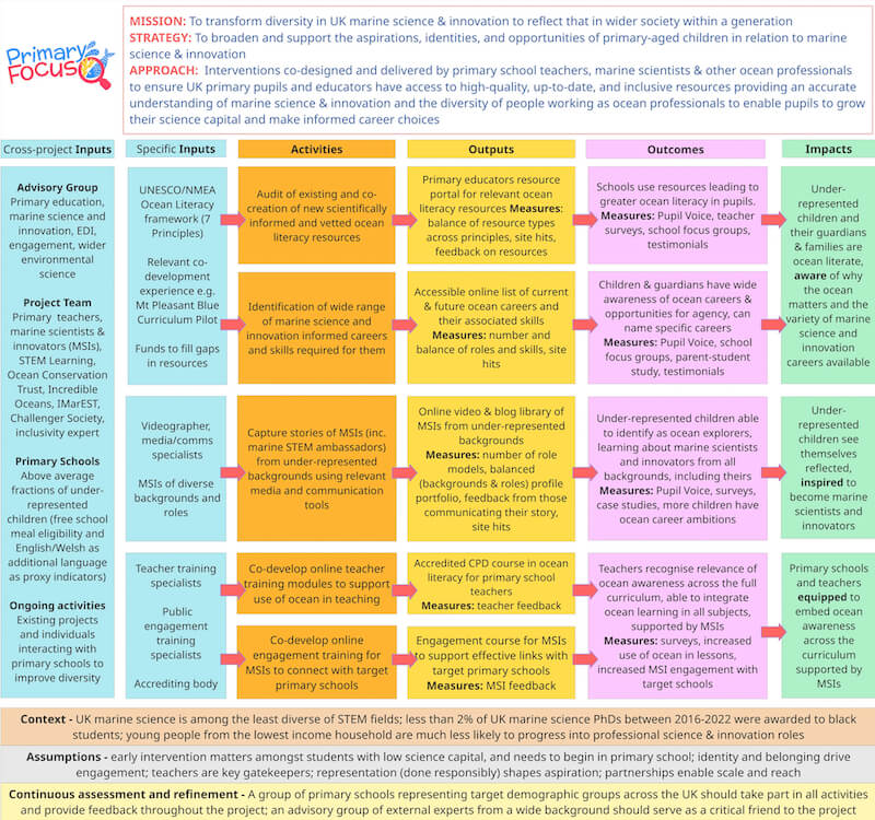 Primary Focus Theory of Change diagram