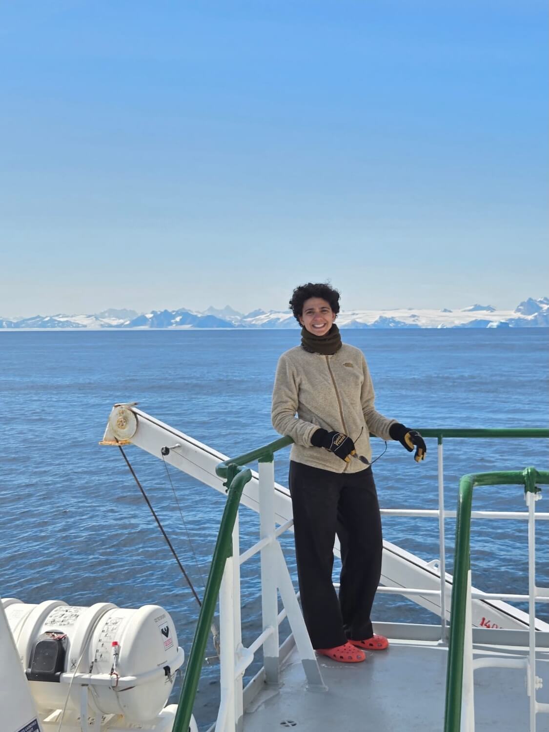 All clear! Sunshine and icebergs close to the east Greenland coast