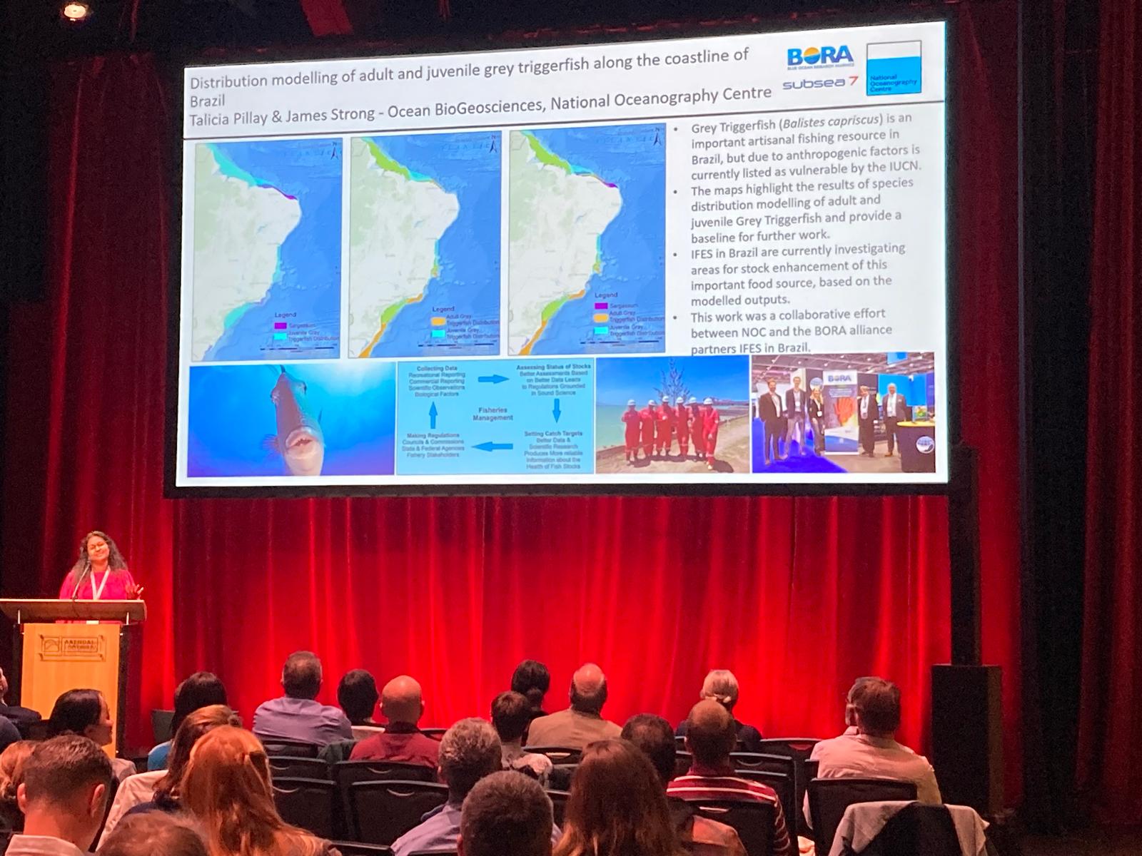 Dr Talicia Pillay (pictured) presents the study at GEOHAB