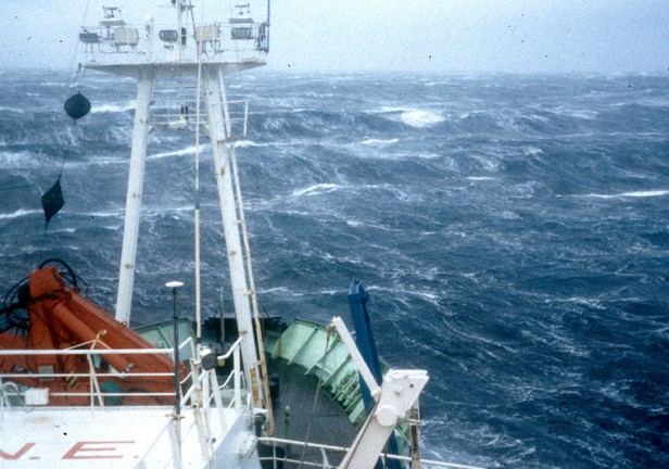RRS Discovery before a storm