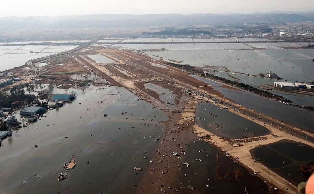Sendai Airport Japan in 2011