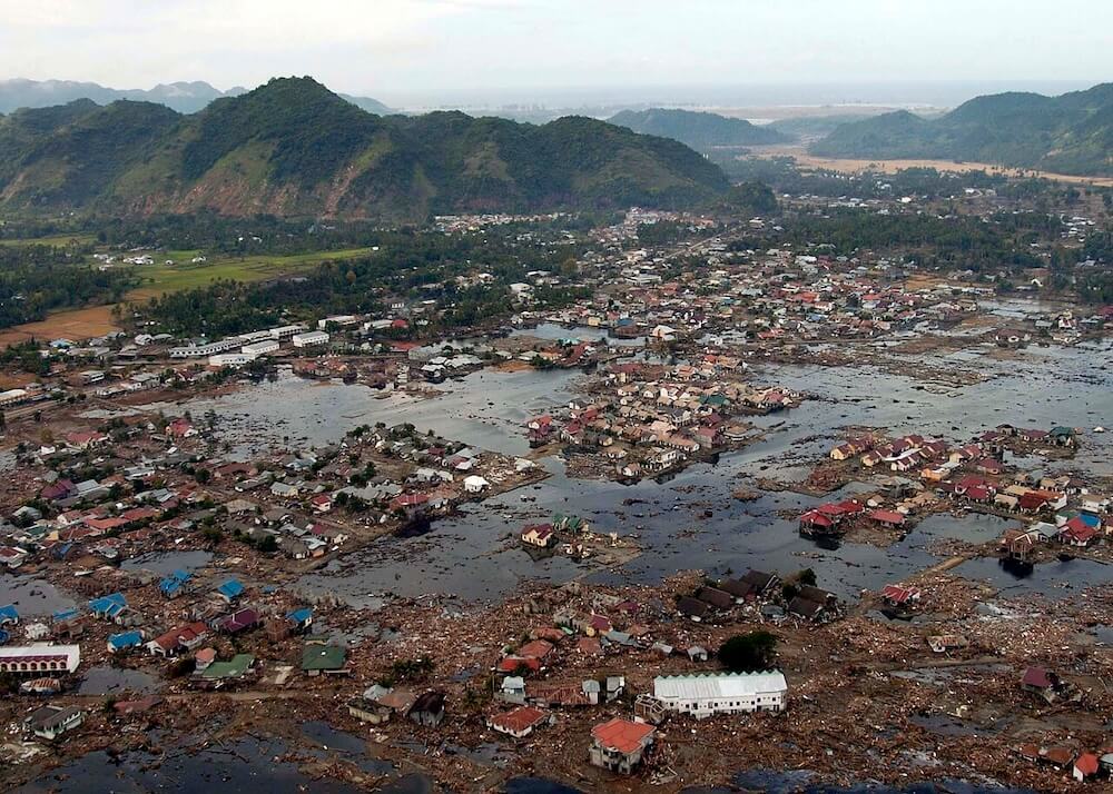 Village after the 2004 Earthquake and Tsunami