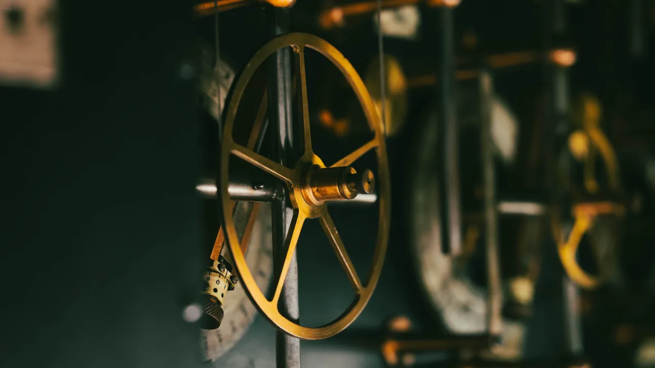Closeup of tide prediction machine
