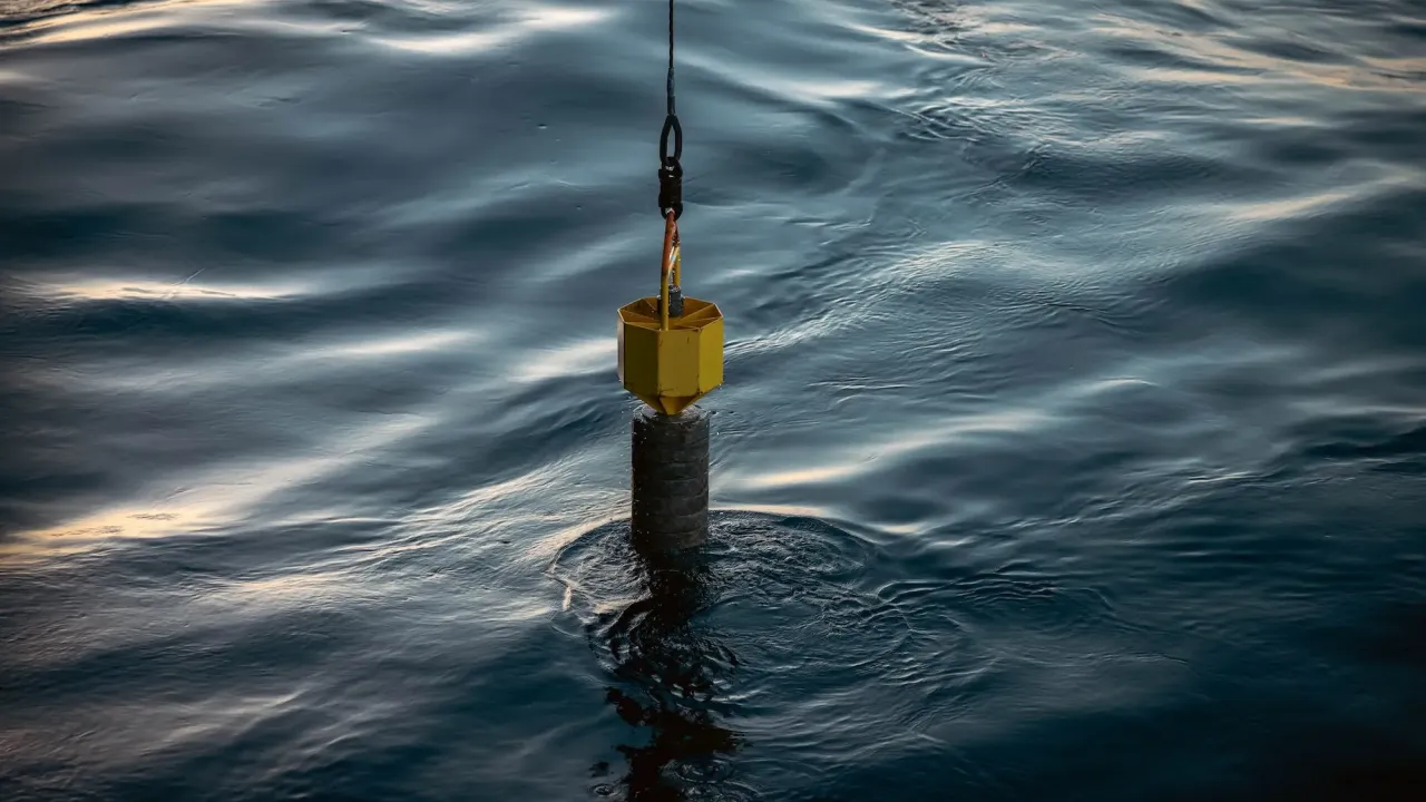 Coring equipment being deployed