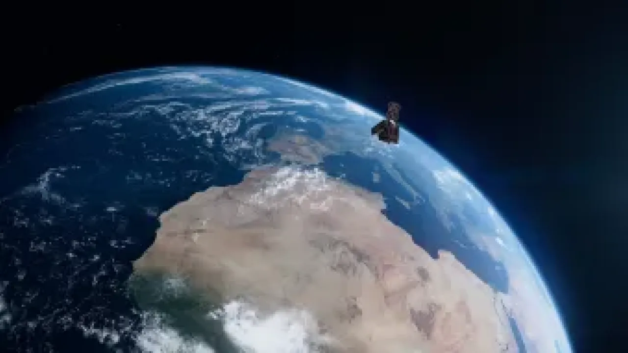 The HydroGNSS satellite. Photo: ©ESA