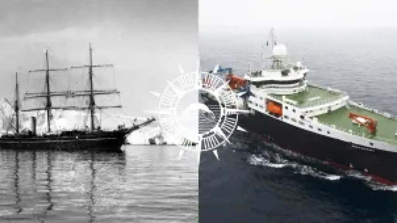 Original Royal Research Ship Discovery, and the current RRS Discovery