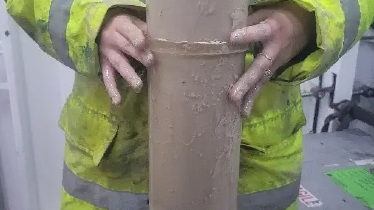 Sediment core during PAP-SO