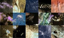 Compilation of satellite images