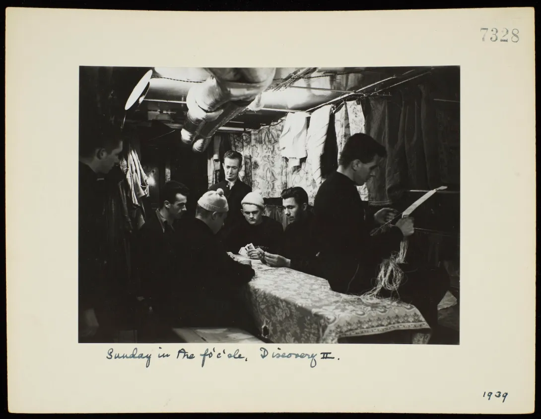 Card Game on RRS Discovery (1939)