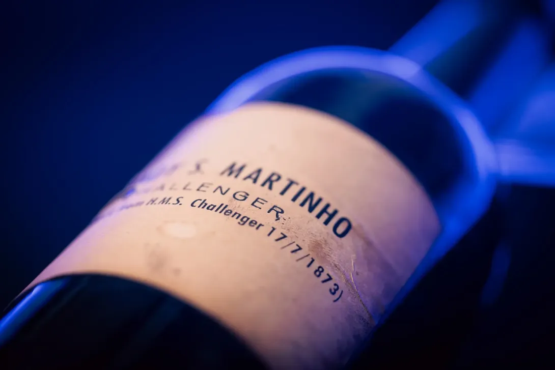 This 150 YEAR OLD Wine Bottle Travelled on the Famous Challenger Expedition!