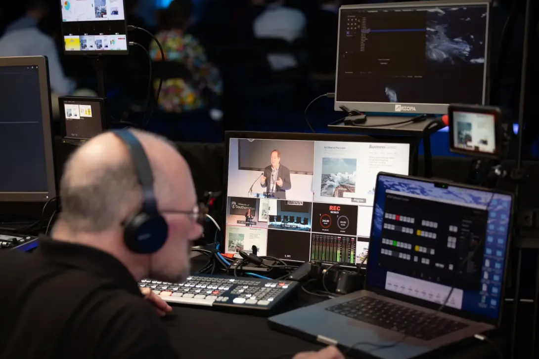 Full AV equipment in the marquee