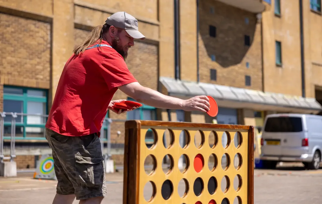 Connect 4 at NOC's summer celebration