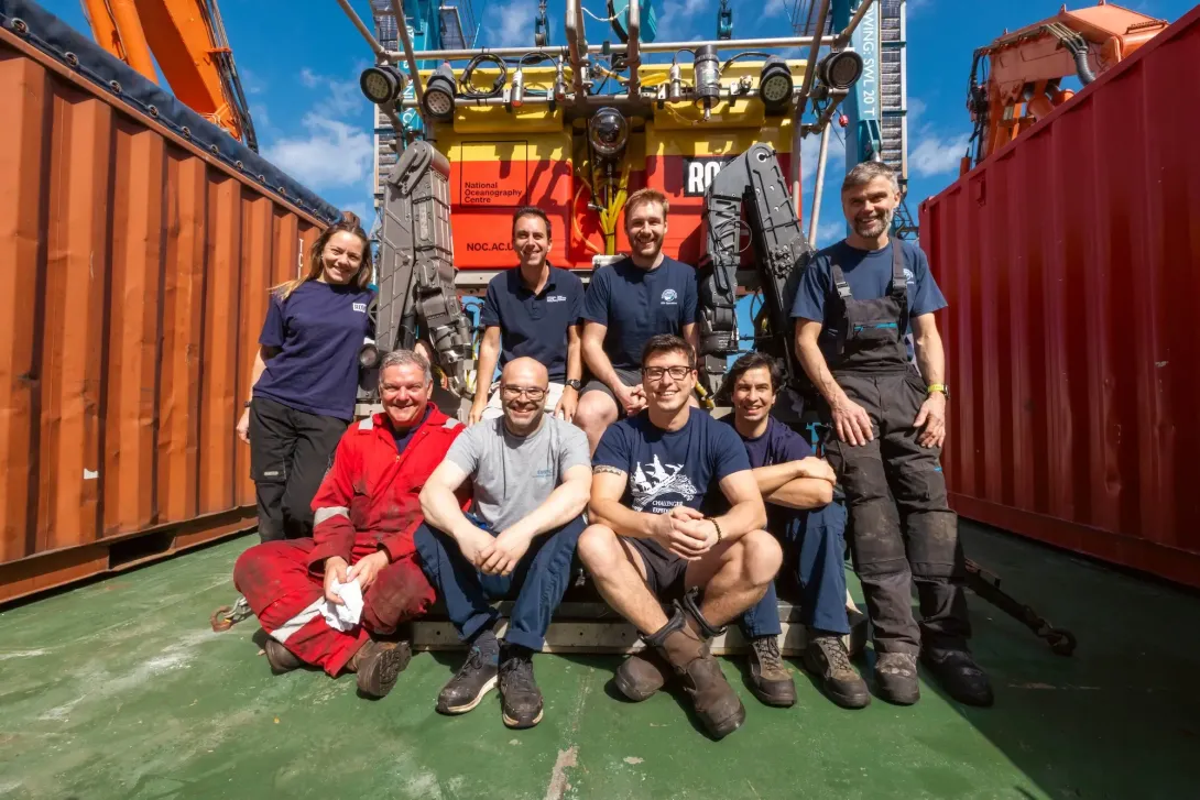 ROV team in Santorini