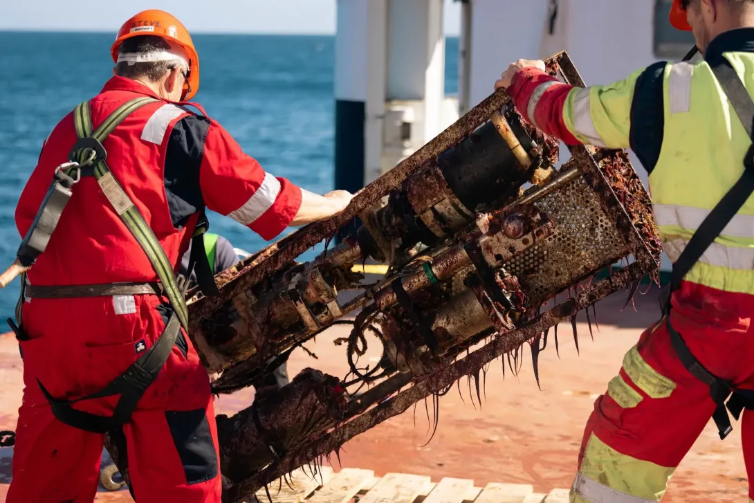 Old equipment being recovered