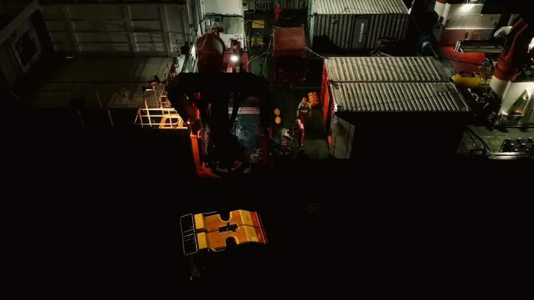 ROV on a night deployment